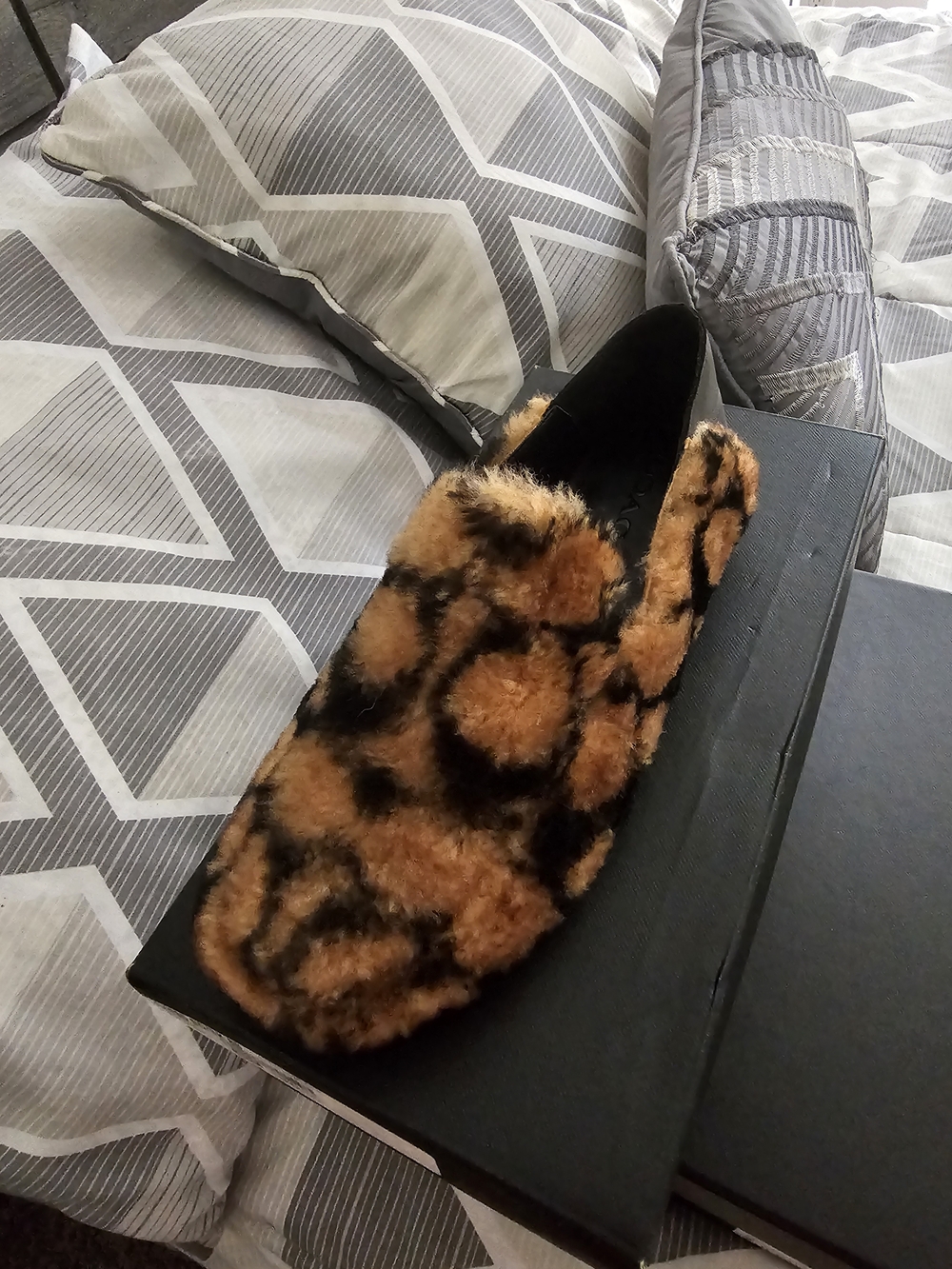 Coach Leopard Faux-Fur Slip-On Loafer - Brown/Black - Picture 2 of 3